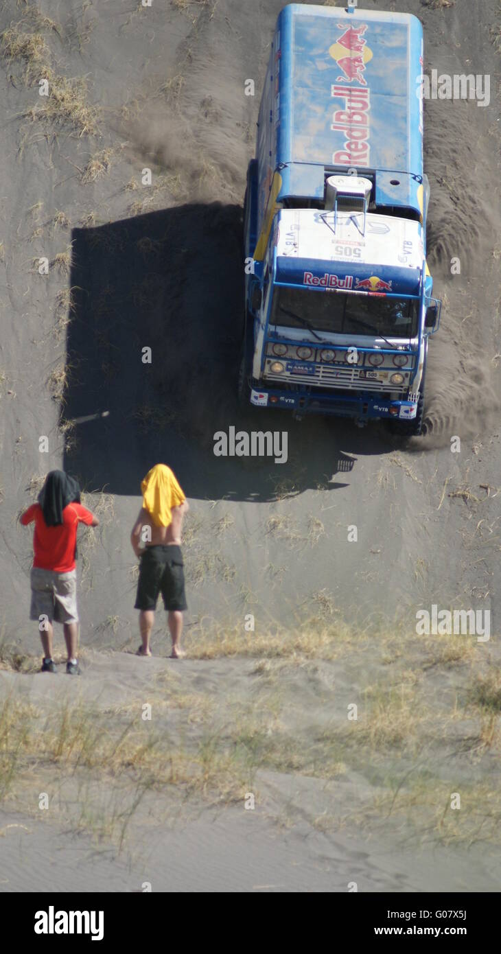 Seien Sie vorsichtig mit dem LKW Stockfoto