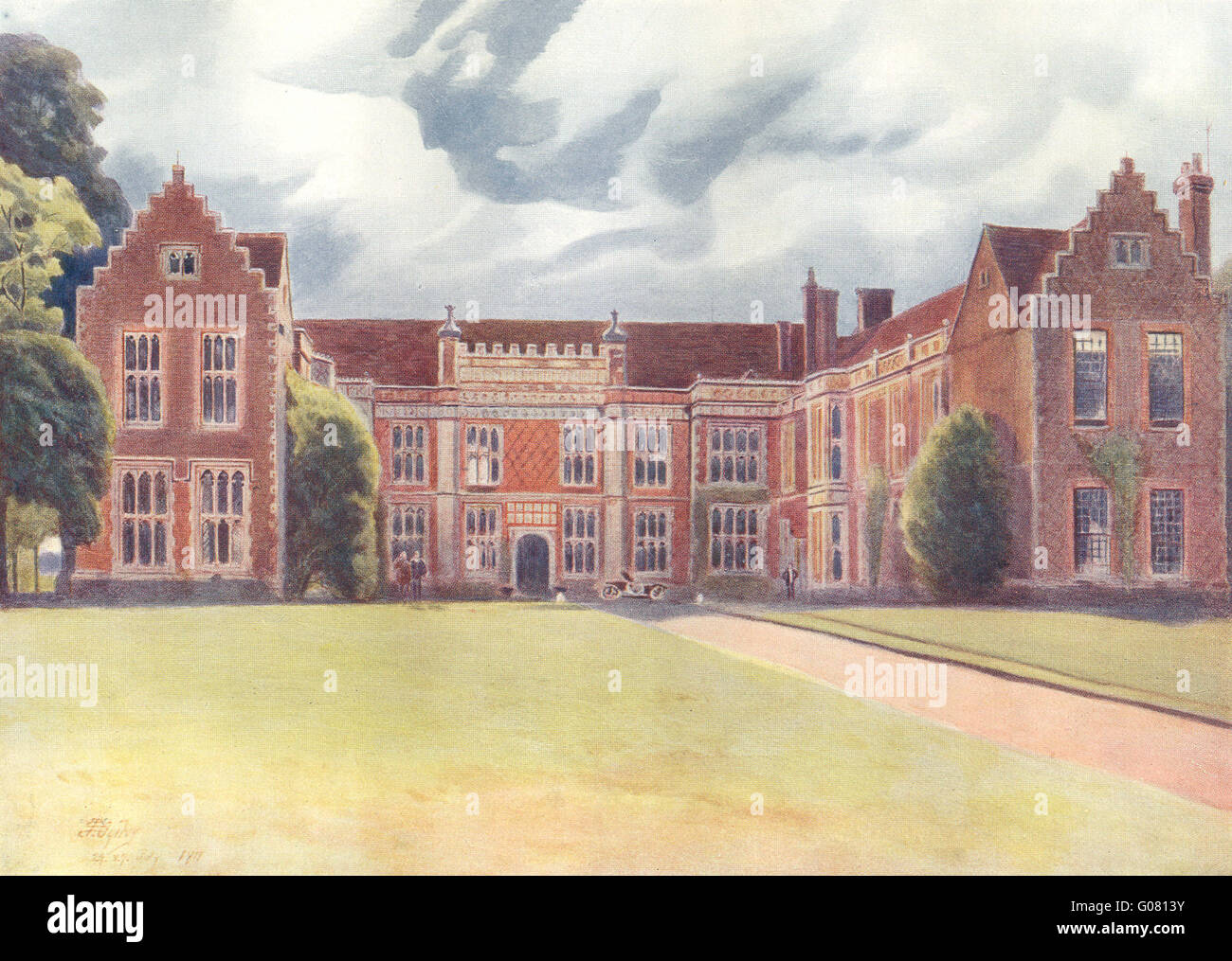 SURREY: Sutton Place, antiken Druck 1914 Stockfoto