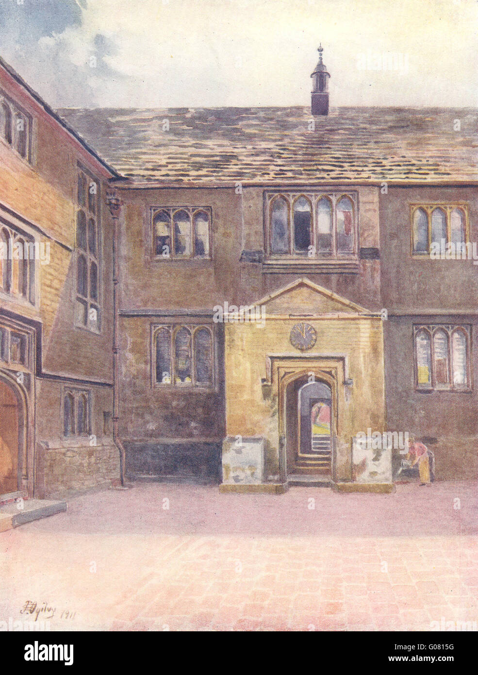 GUILDFORD: Das Gymnasium. Surrey, antiken Druck 1914 Stockfoto