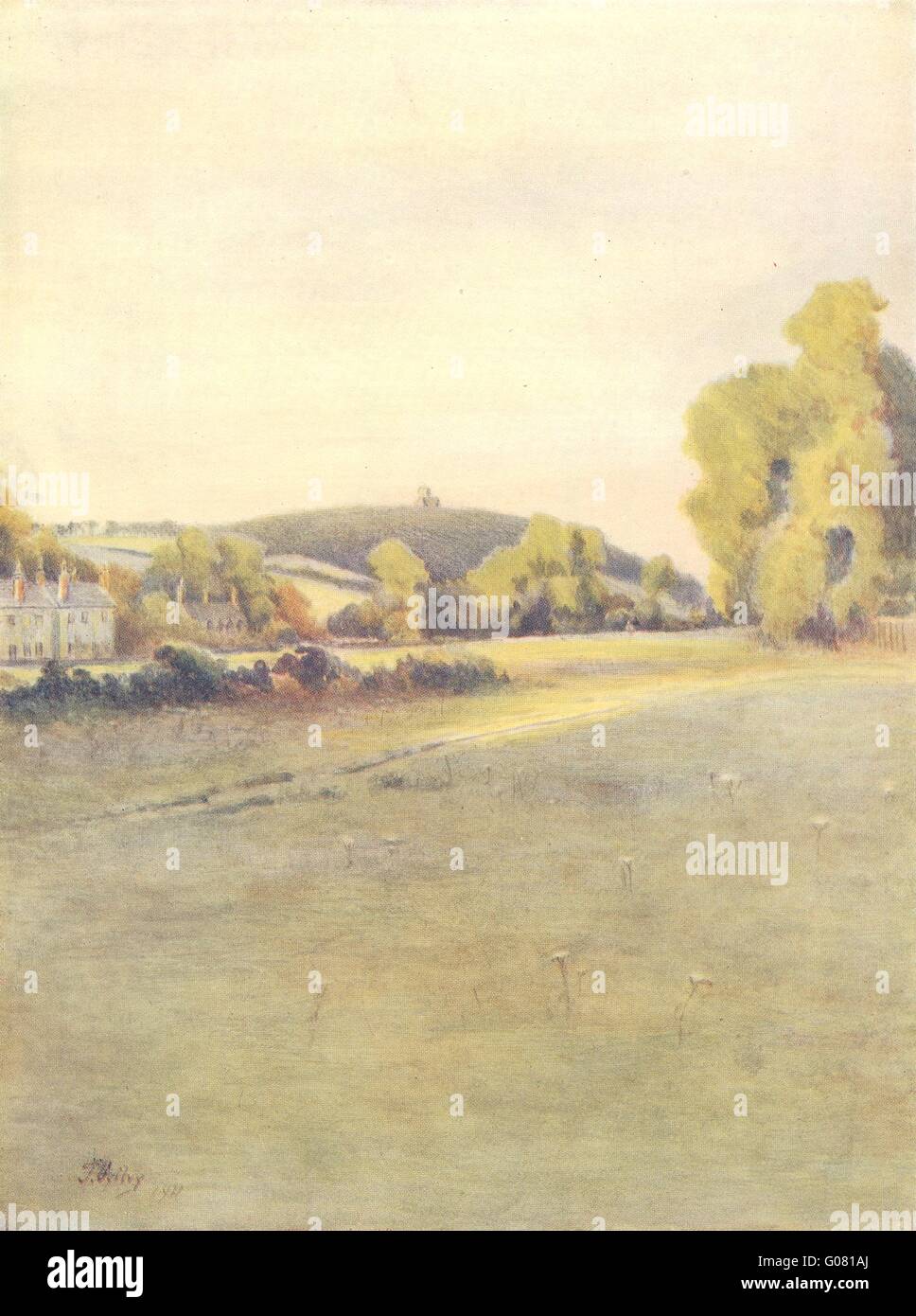 CHILWORTH und ALBURY: St. Martha-Kapelle von Shalford Common. Surrey, 1914 Stockfoto