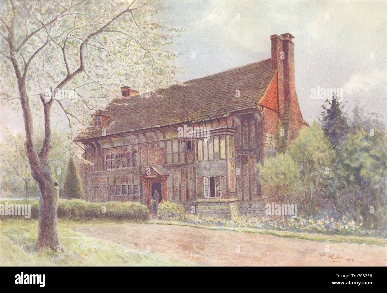 LINGFIELD: Alte Surrey Hügel. Surrey, antiken Druck 1914 Stockfoto