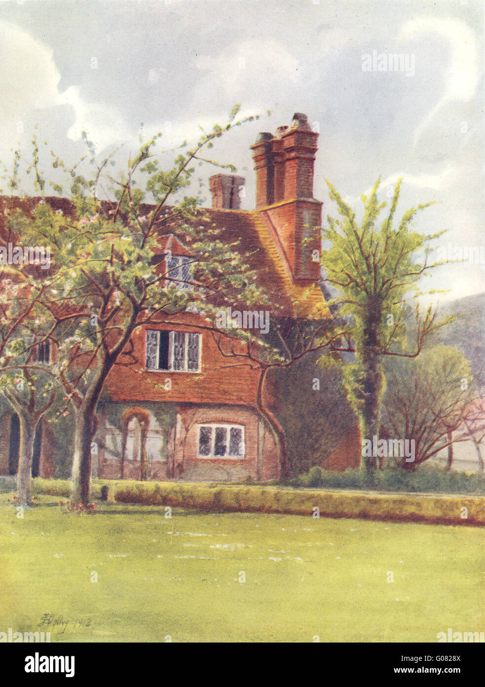 LIMPSFIELD: Tenchley des Herrenhauses. Surrey, antiken Druck 1914 Stockfoto