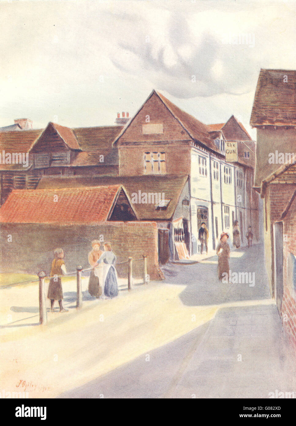 DORKING: Die Markis Granby. Surrey, antiken Druck 1914 Stockfoto