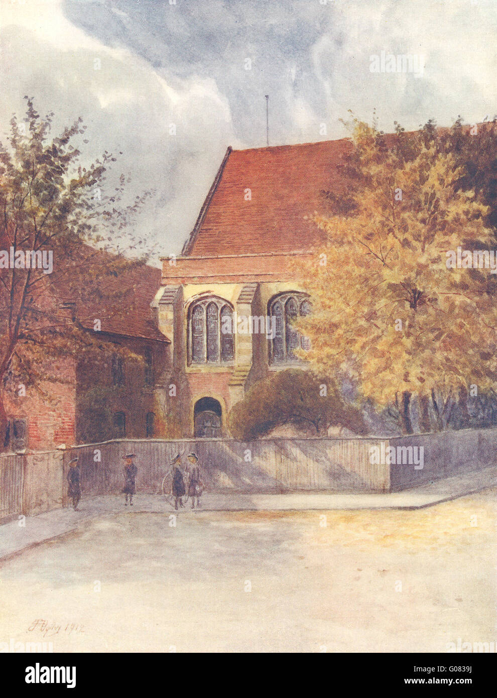 CROYDON: Der Palast des Erzbischofs. Surrey, antiken Druck 1914 Stockfoto