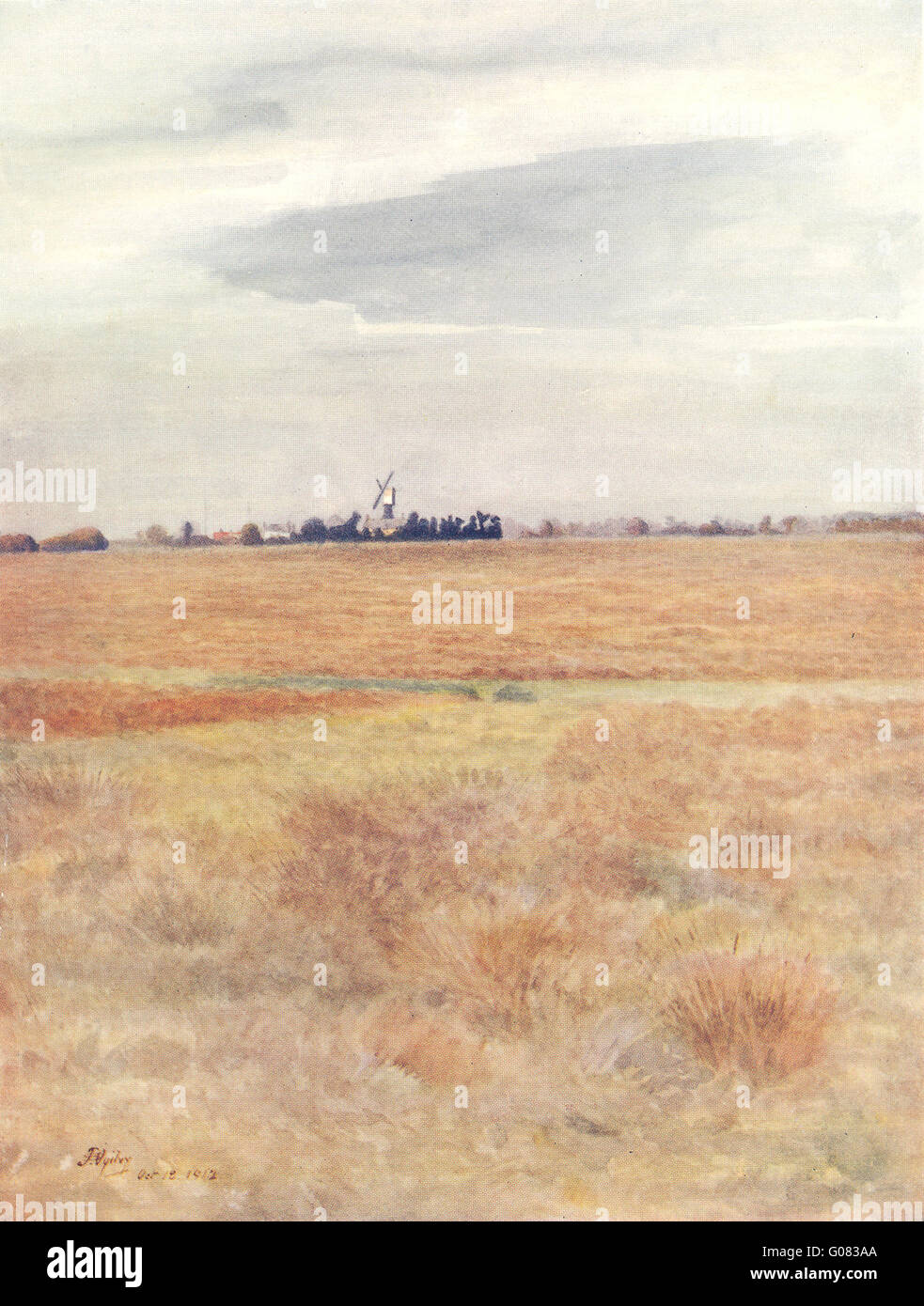 WIMBLEDON: Wimbledon Common. Surrey, antiken Druck 1914 Stockfoto