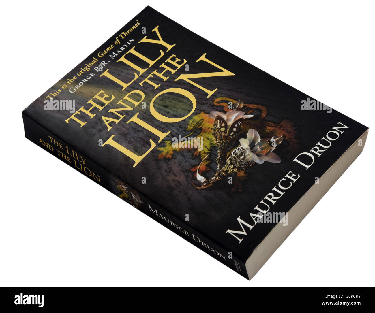Die Lilie und der Löwe buchen 6 verfluchten Könige von Maurice Druon Stockfoto