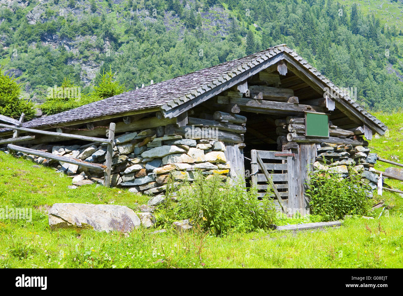 alte Hütte Stockfoto