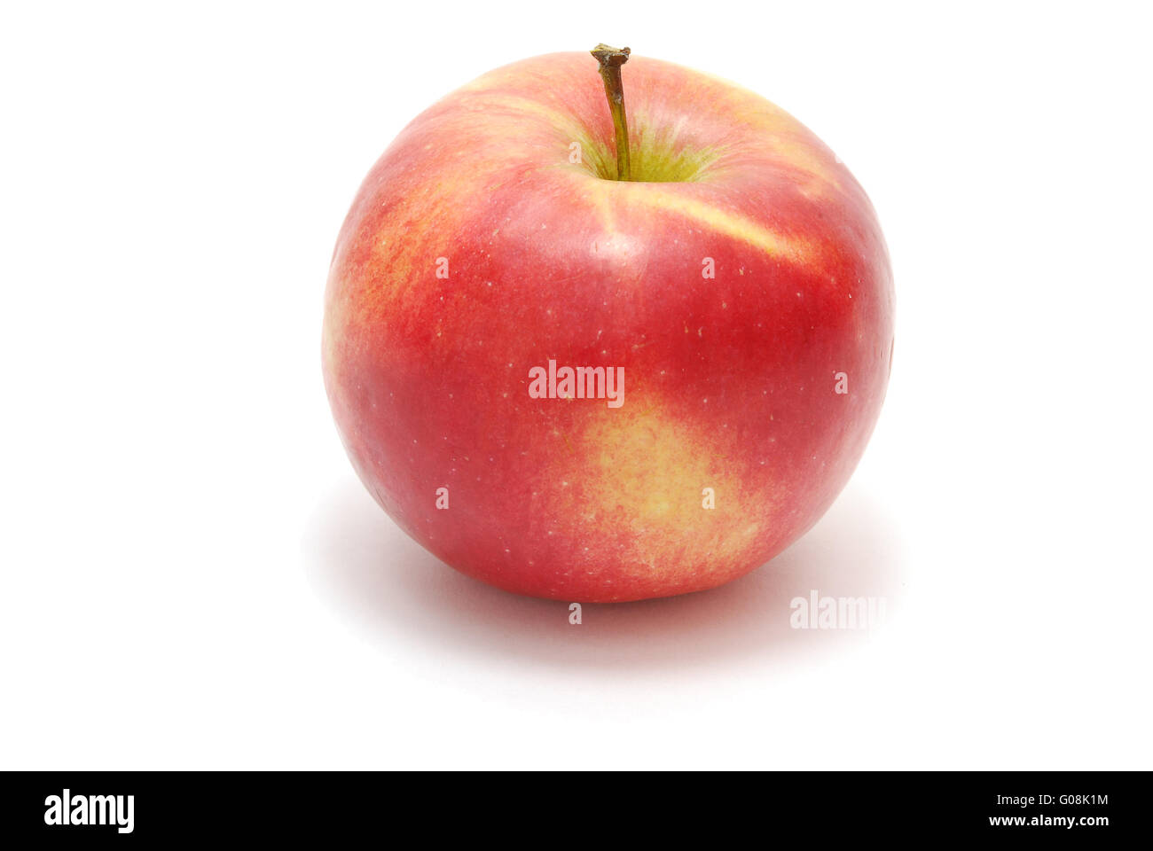 Einzelne rote Apfel Stockfoto