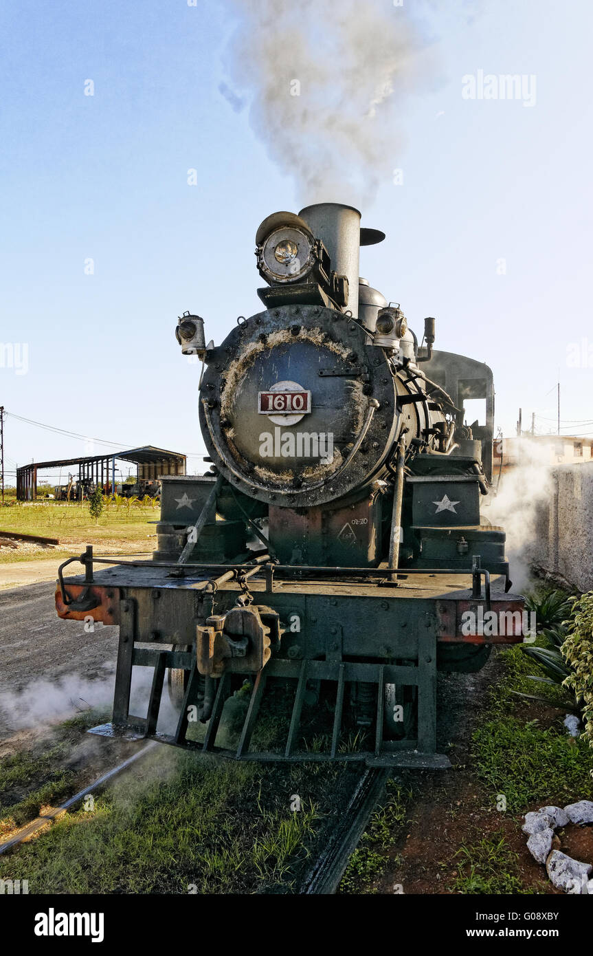 Dampf-Lokomotive, José Smith Comas, Kuba Stockfoto