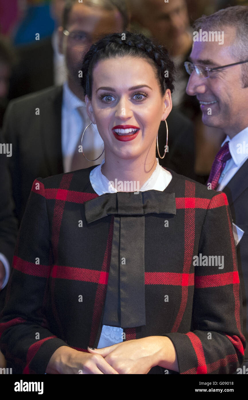 Katy Perry startet ihren neuen Duft in Berlin. Stockfoto