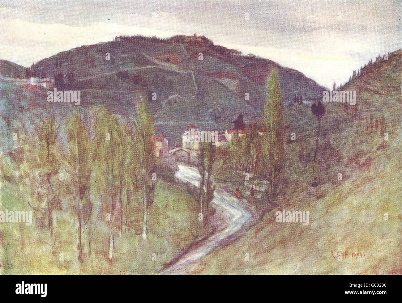 Toskana: Mugnone Tal, Fiesole. Monte Rinaldini. Ponte Alla Badia, 1905 Stockfoto