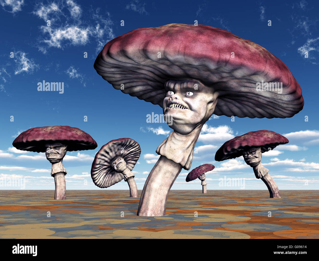 Außerirdisches Leben Stockfoto