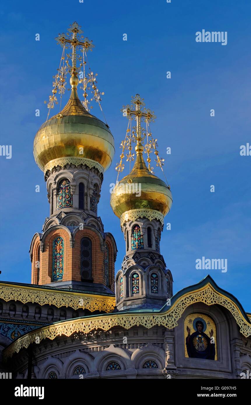 Russische Kapelle Darmstadt Stockfoto