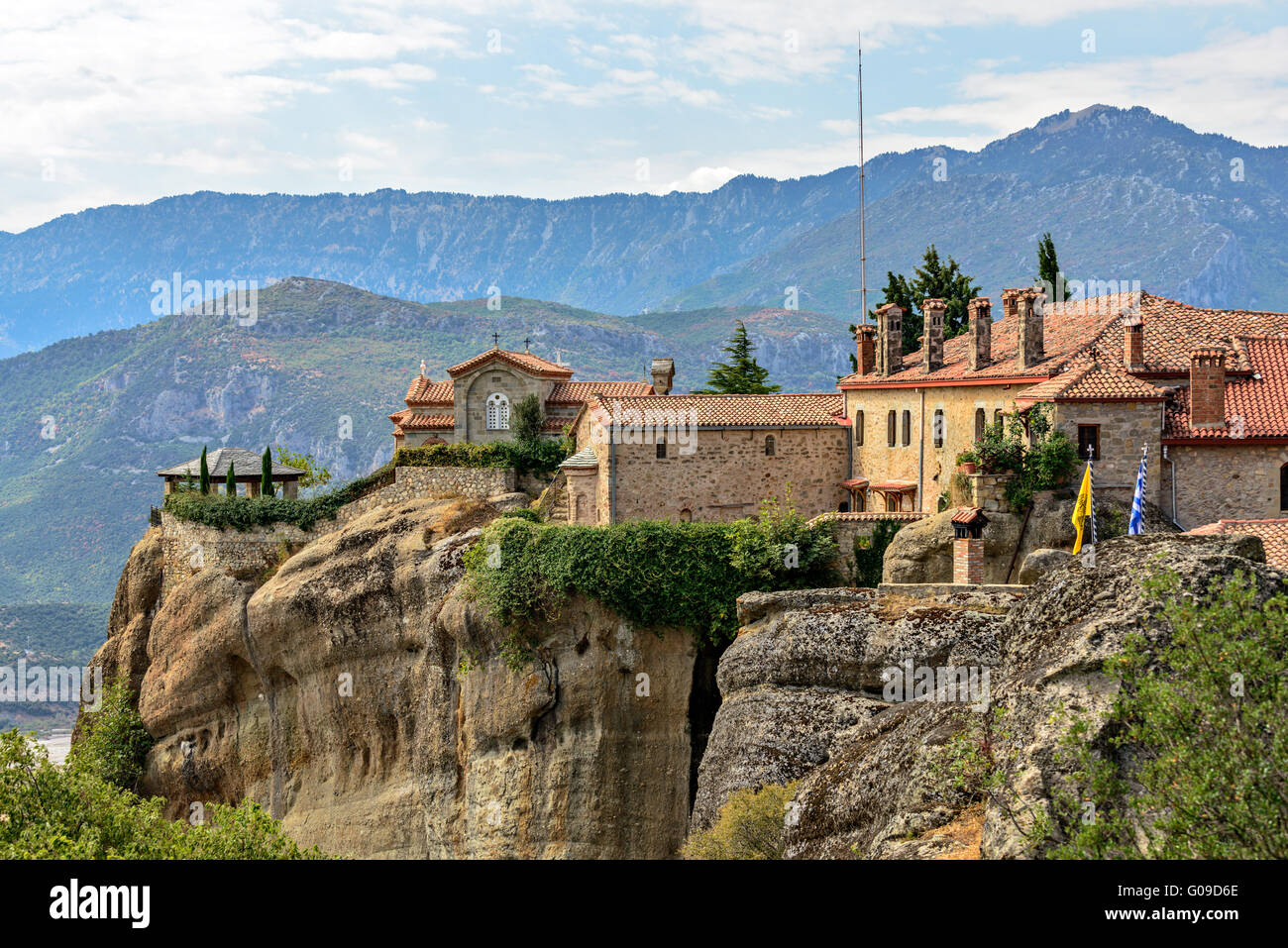 Kloster Agios Stephanos Meteora in Griechenland Stockfoto