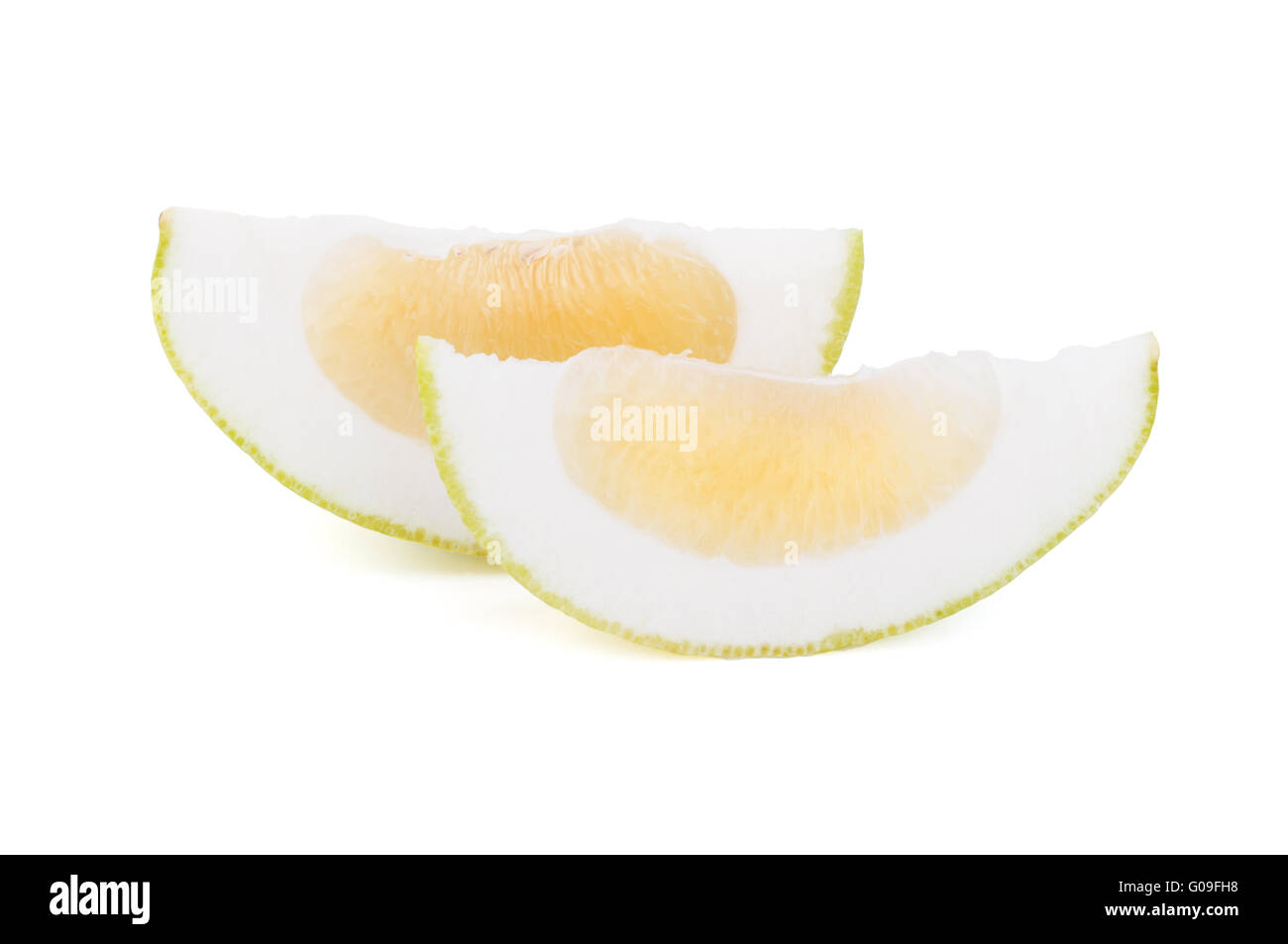 Nahaufnahme von Citrus Sweety Obst auf weißem Zeitmessung Stockfoto