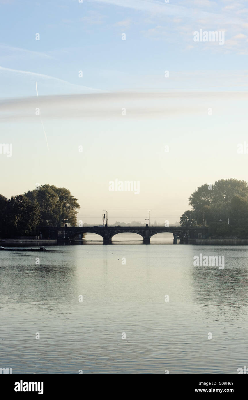 Die inneren Alster Hamburg Stockfoto