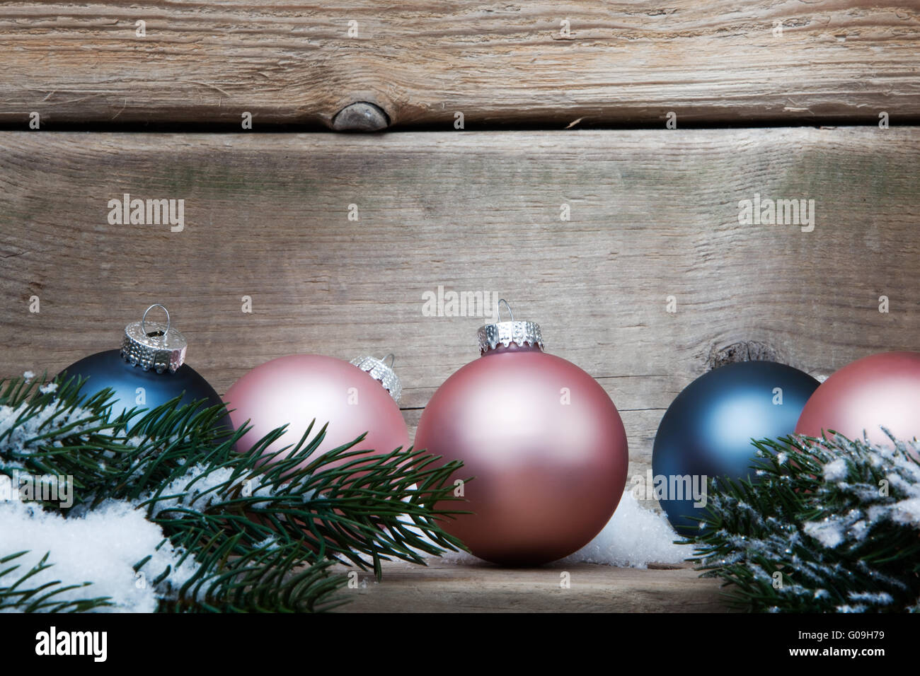 Christbaumkugeln Stockfoto