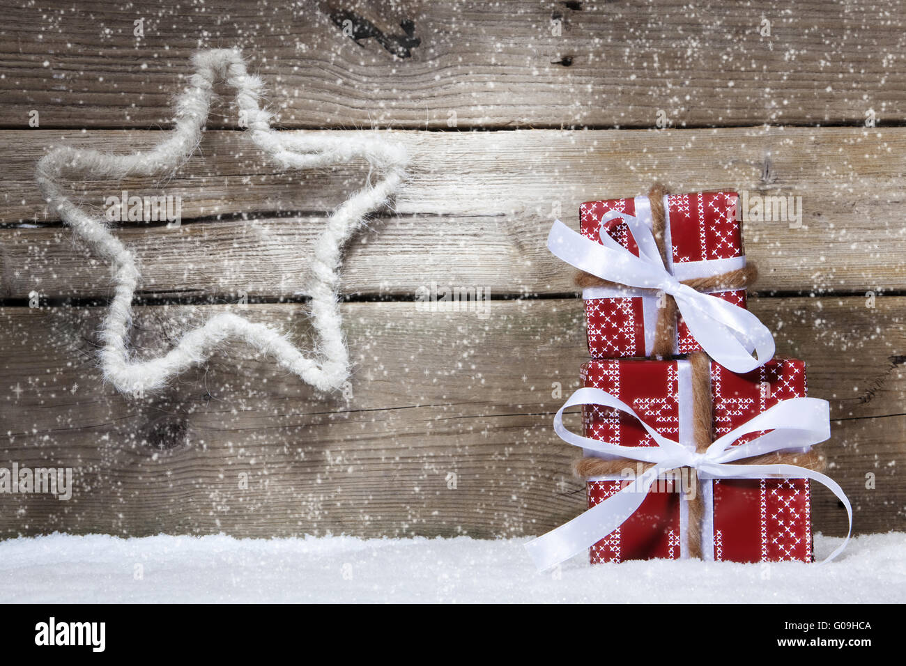 Weihnachten und Geschenke Stockfoto