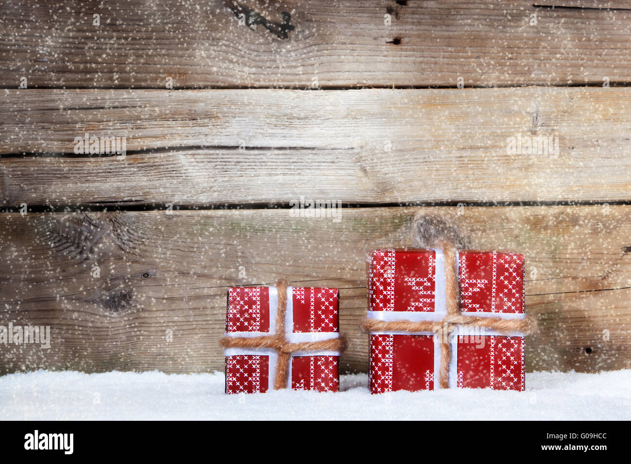 Weihnachten und Geschenke Stockfoto