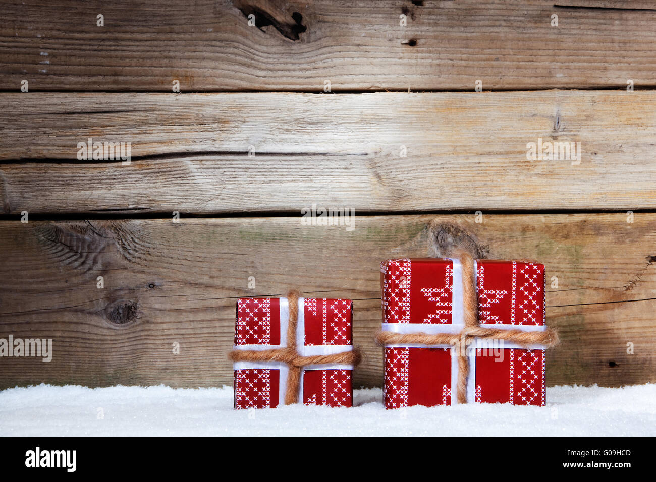 Weihnachten und Geschenke Stockfoto