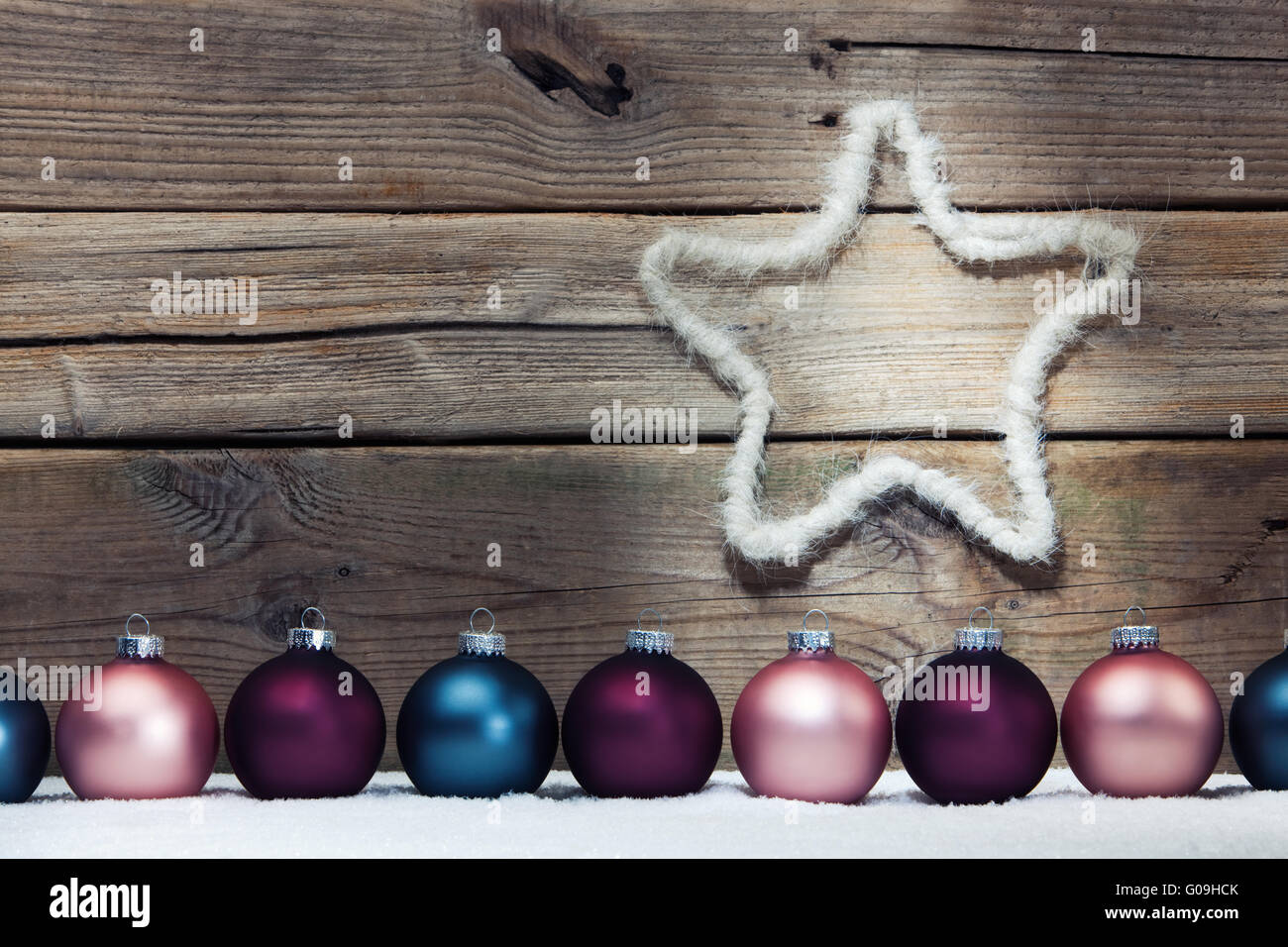 Christbaumkugeln Stockfoto