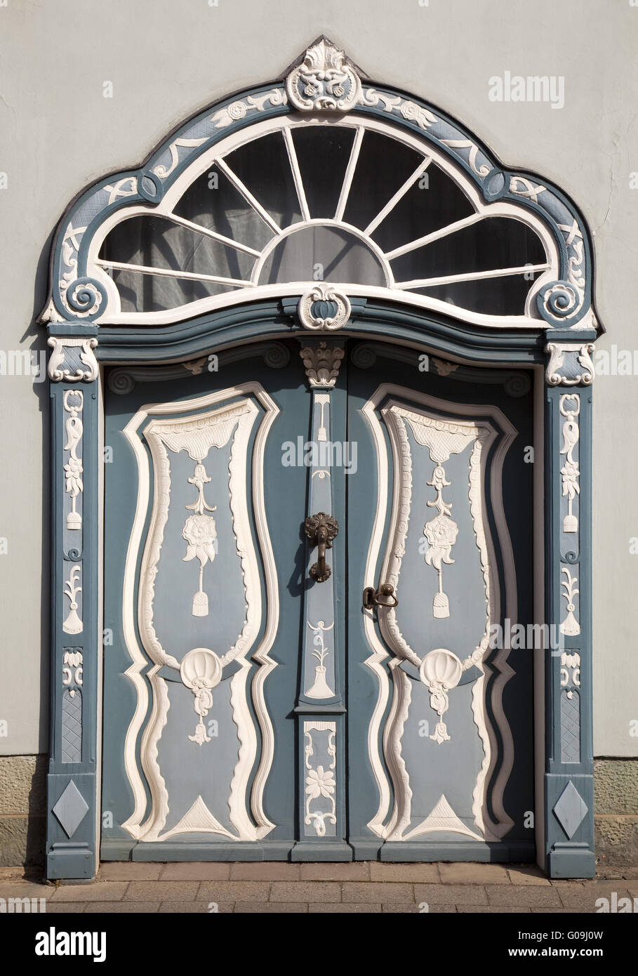 Tür im Heimatmuseum in Lippstadt. Stockfoto