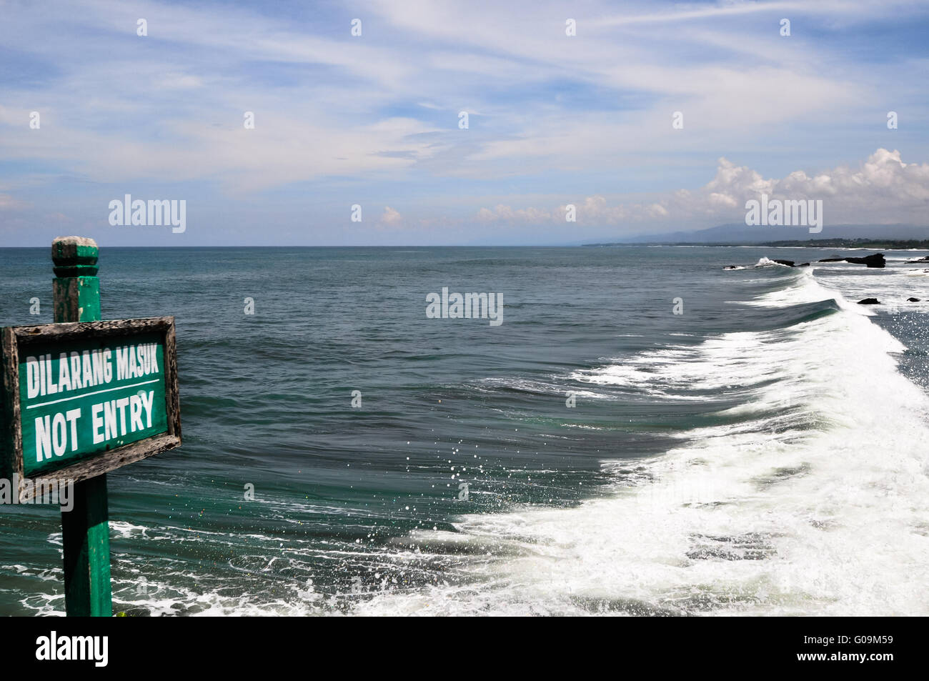 des Tanah Lot Tempel Complex, in Bali Insel Stockfoto