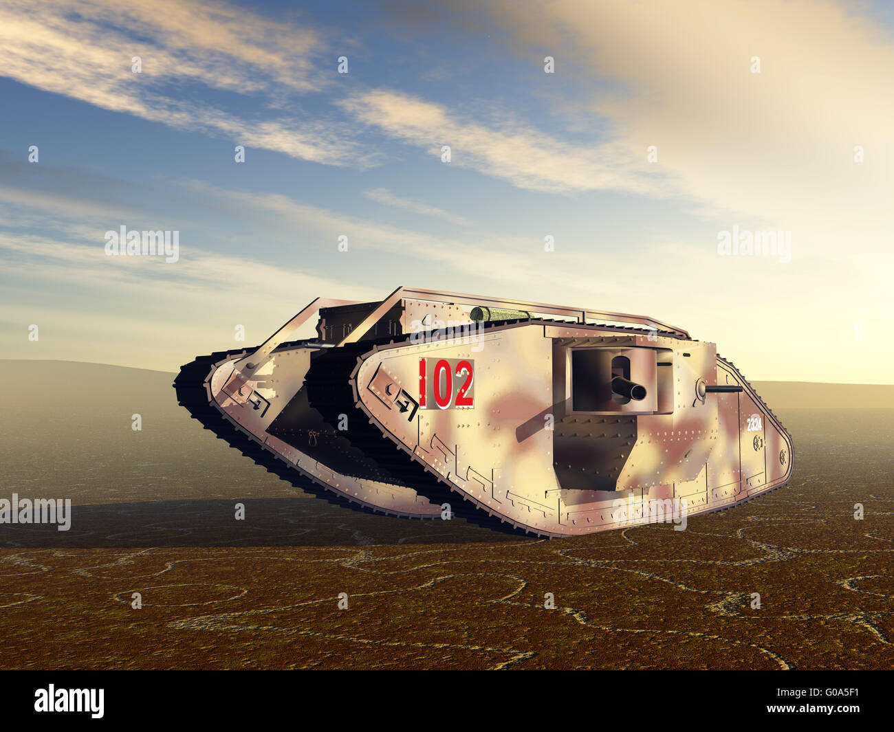 Panzertechnologie des ersten weltkriegs Fotos und Bildmaterial in