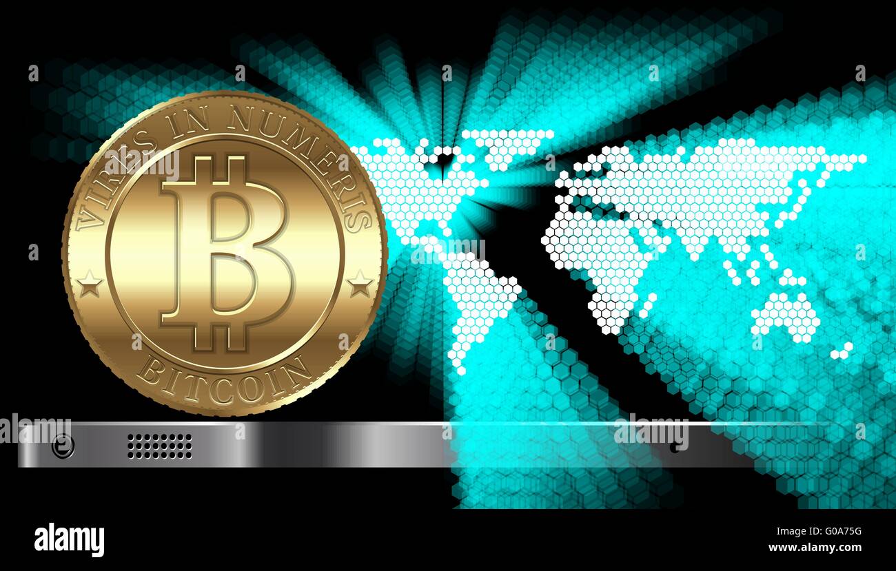 Bitcoin-Konzept Stockfoto