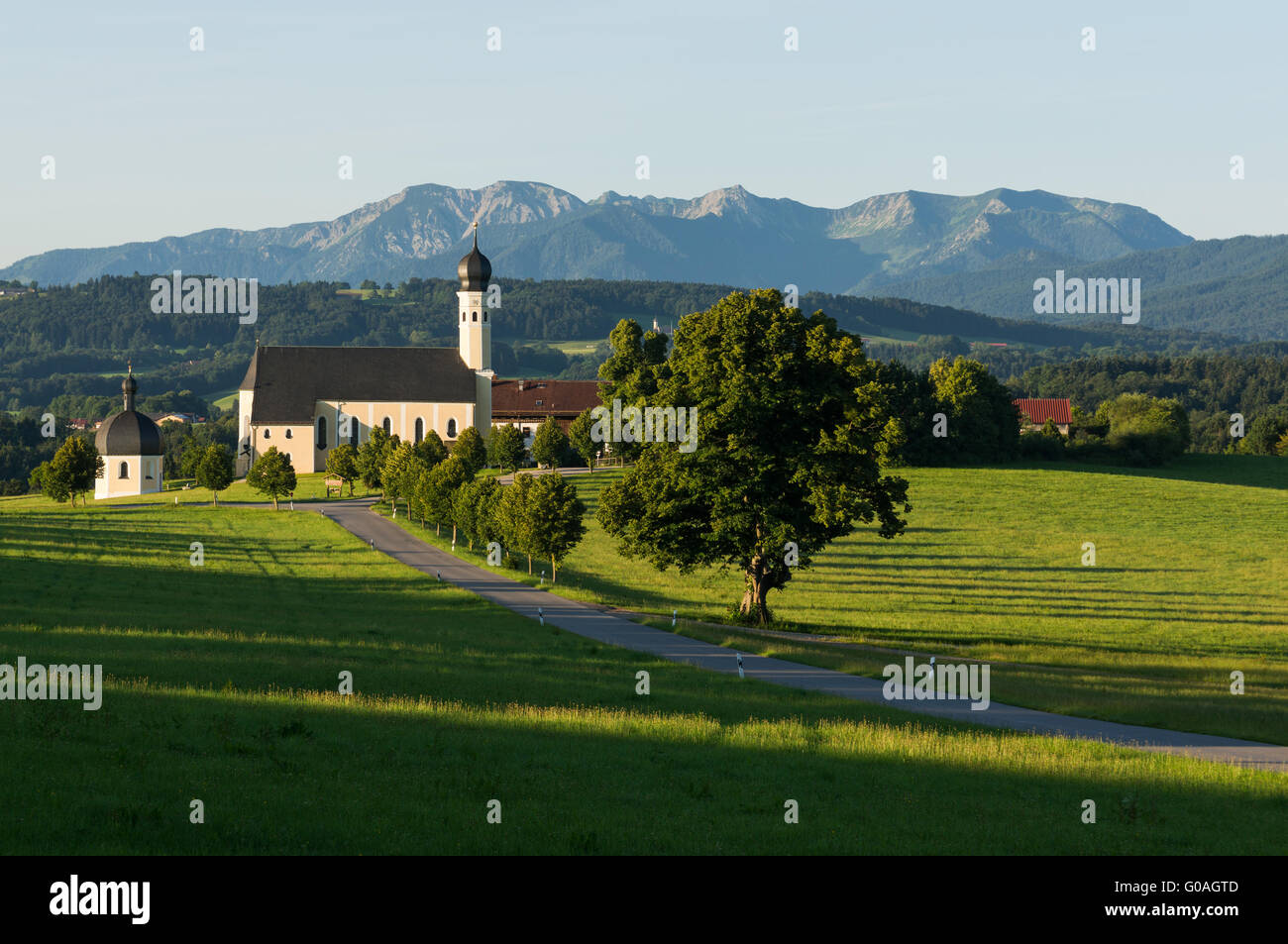 Wallfahrtskirche Wilparting Stockfoto