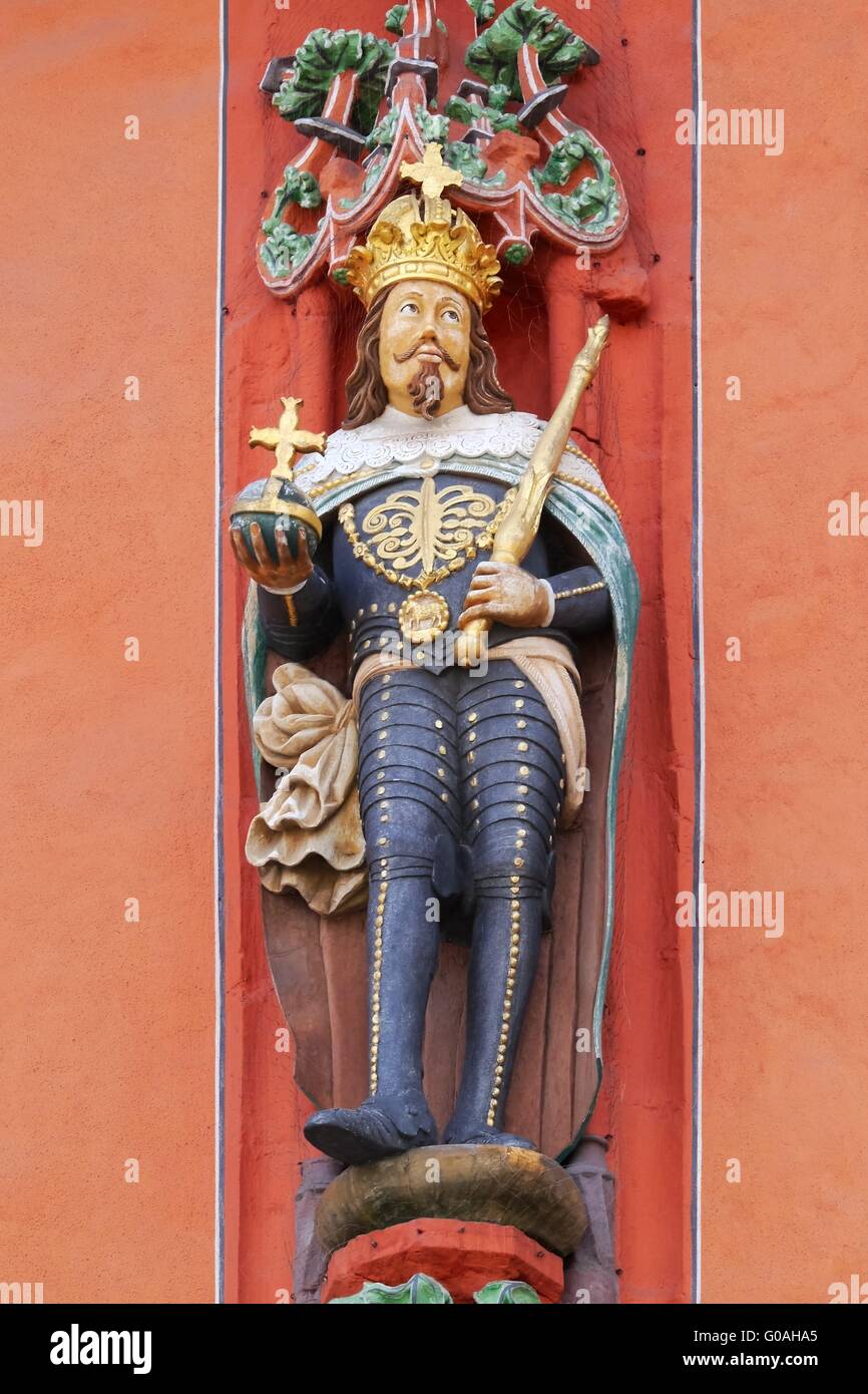 Goslar - historischen Guildhall Kaiser Wert Stockfoto