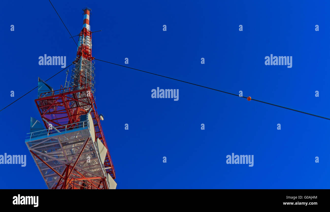 Telekommunikation-Antenne Stockfoto