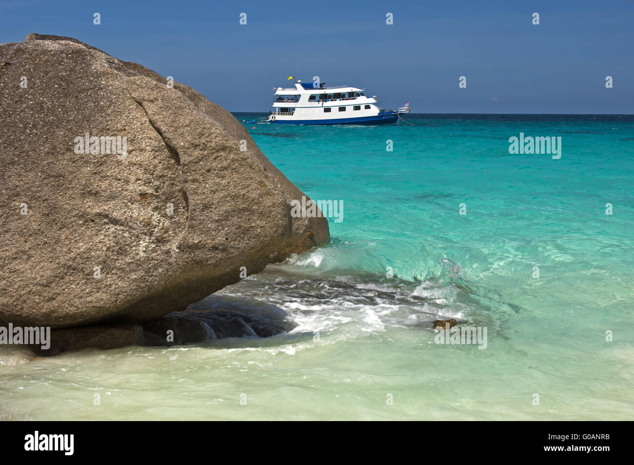an der Küste der Similan Islands, Thailand Stockfoto