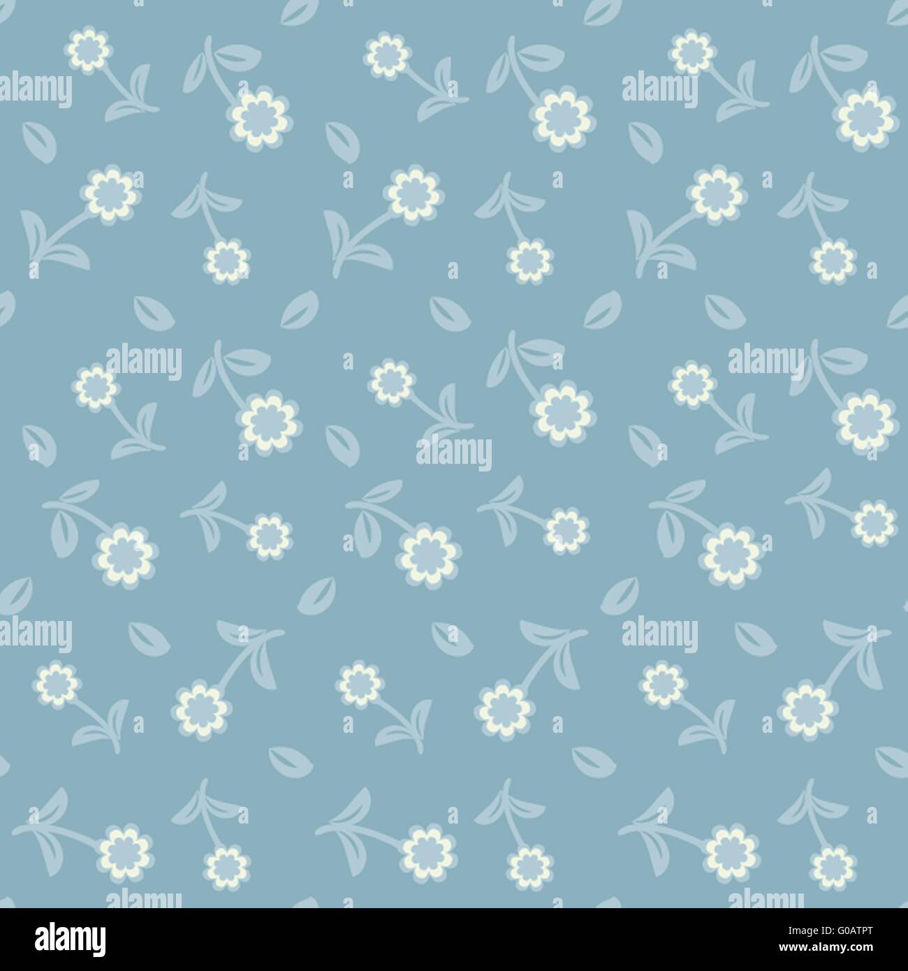 Vintage Musterdesign mit bunten Blumen Stockfoto