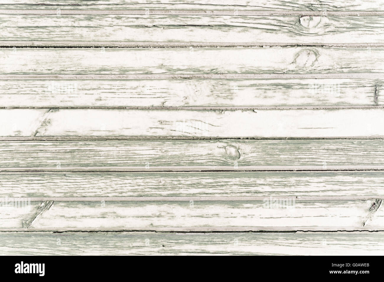 Weiß lackierte Holzbohle Hintergrundtextur gewaschen Stockfoto