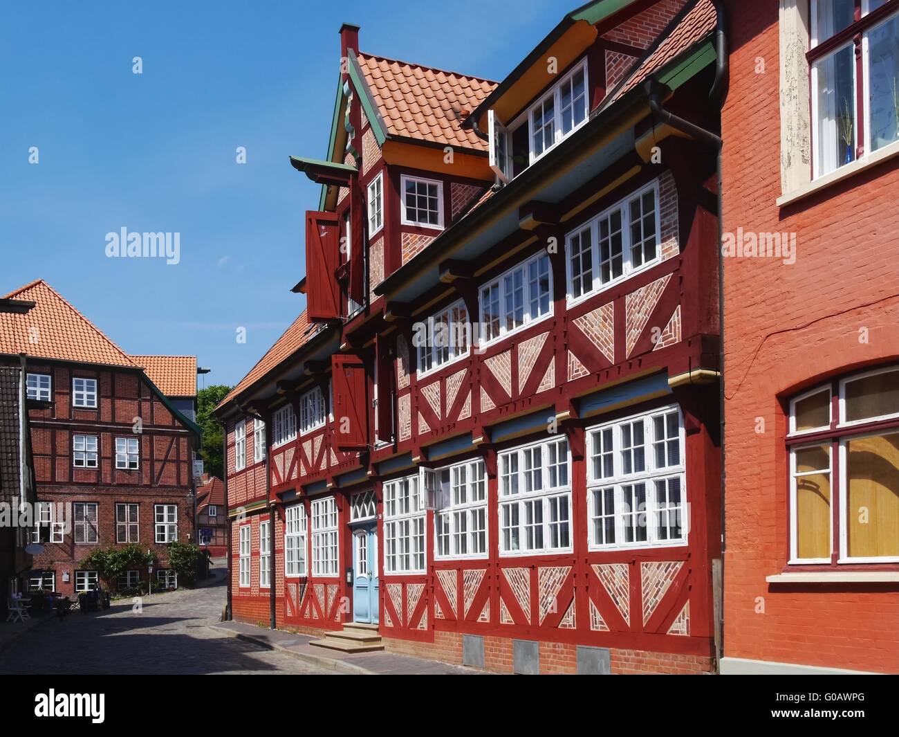 Lauenburg - Altstadt Stockfoto