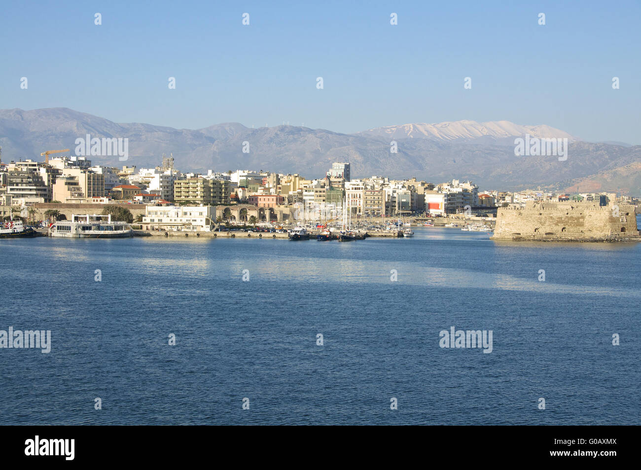 Der Hafen von Heraklion Stockfoto