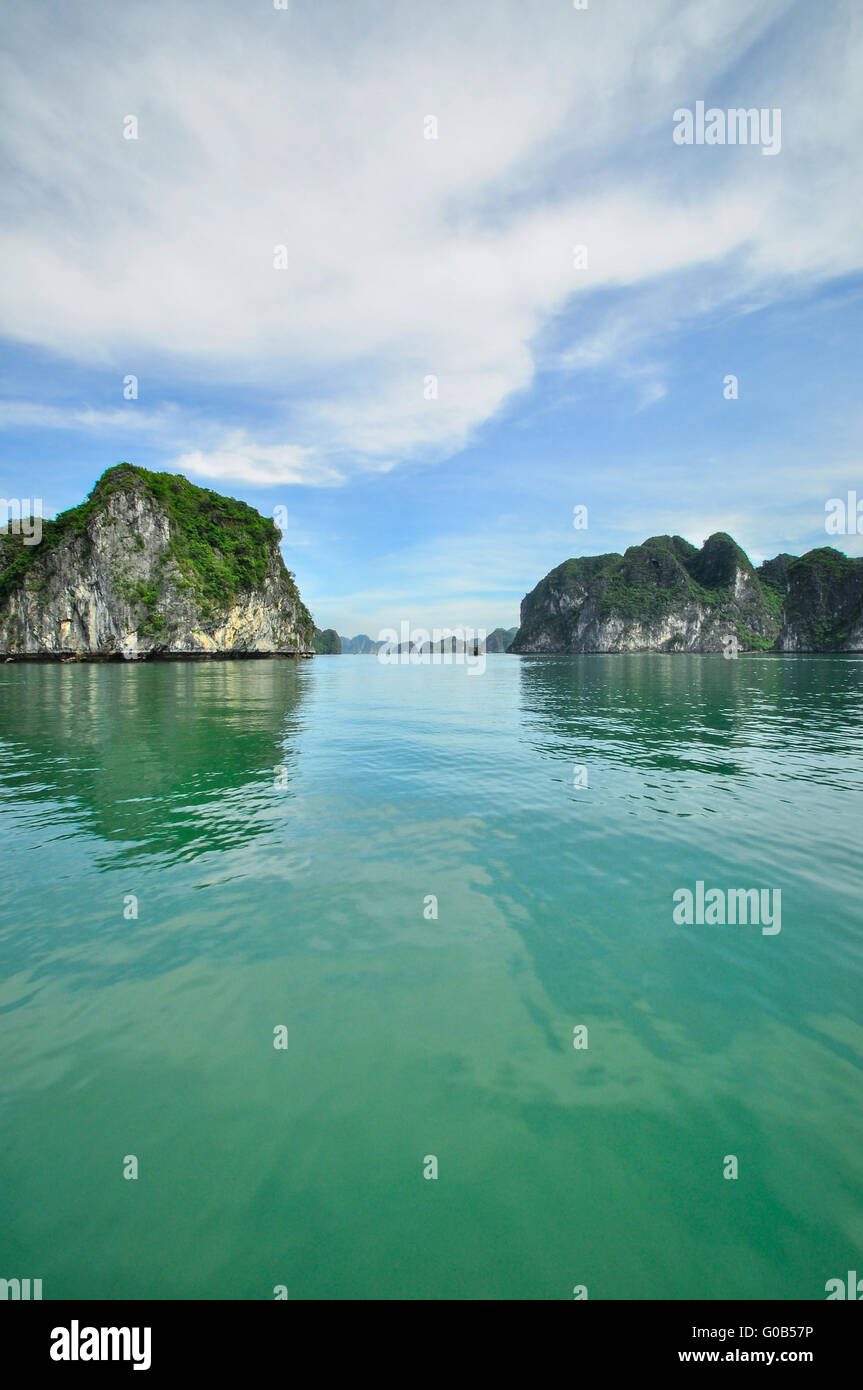 Malerischen Landschaft. Ha Long Bucht, Vietnam Stockfoto
