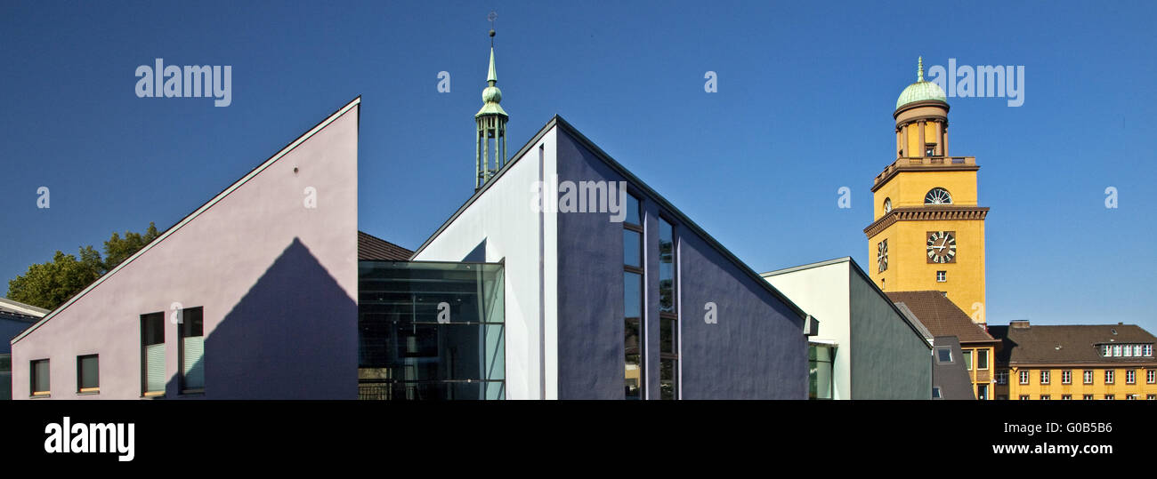Johanniscenter mit Rathaus, Witten, Deutschland Stockfoto