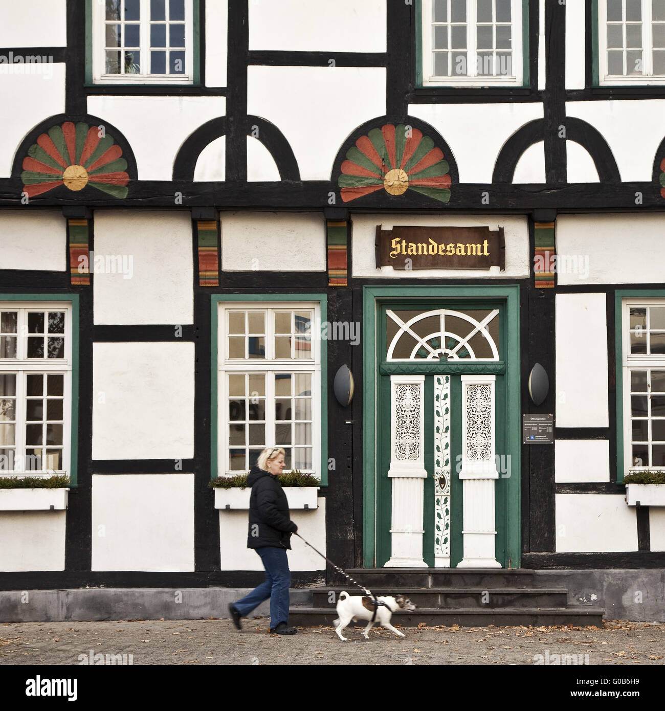 Fachwerkhaus, Standesamt, Unna Deutschland Stockfoto