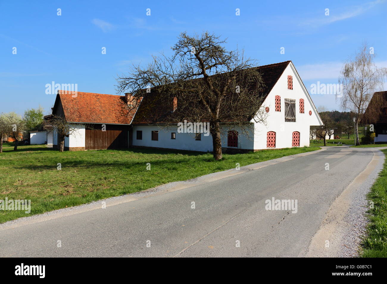 Bauernhäuser in der Weststeiermark Stockfoto