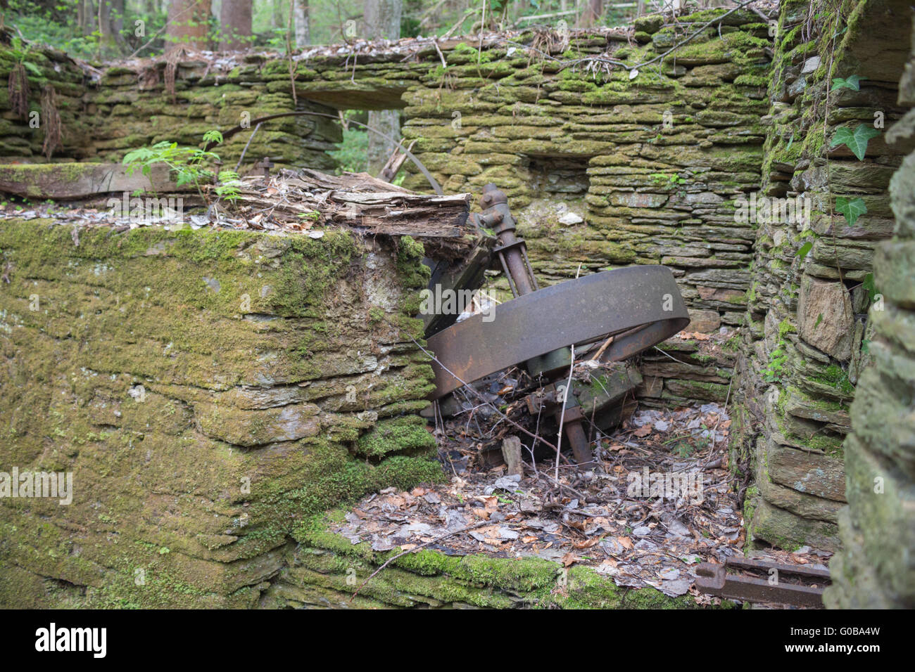 Alte verlassene Mühle Stockfoto
