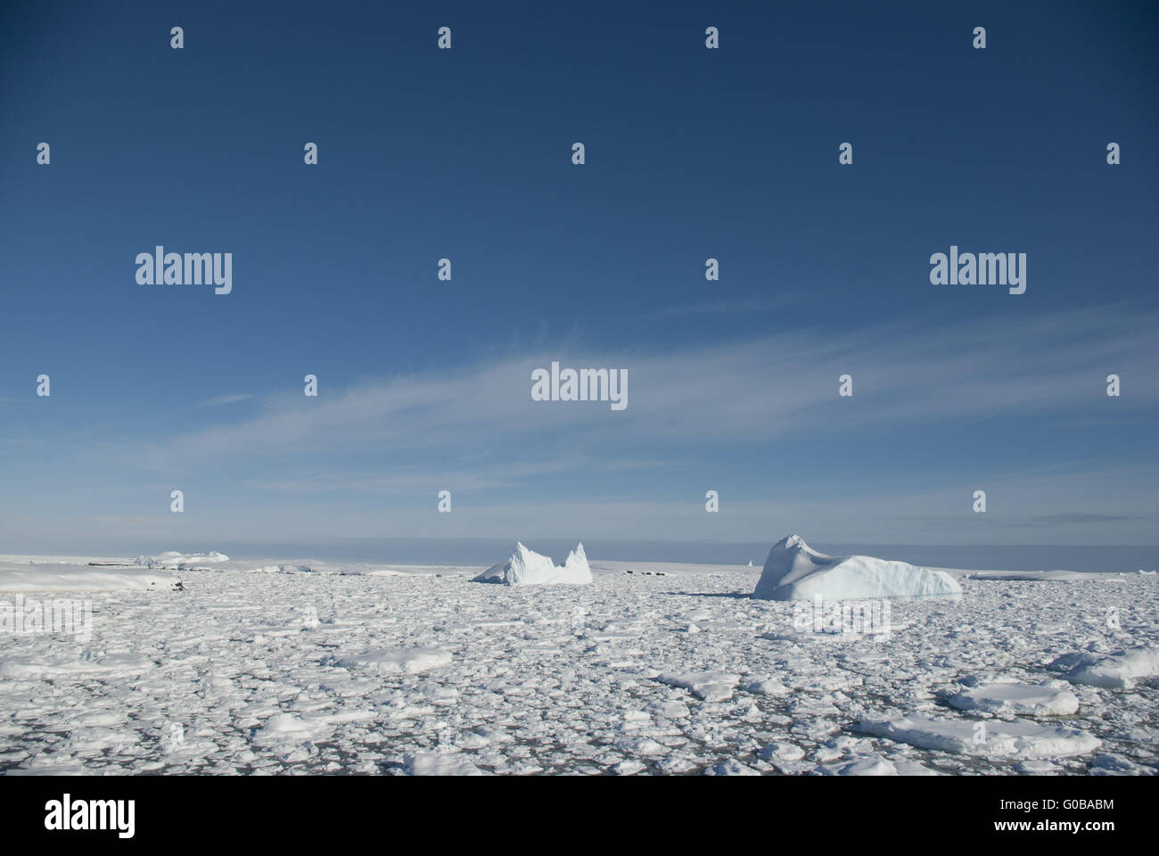 Eisberge im südlichen Ozean - 3. Stockfoto