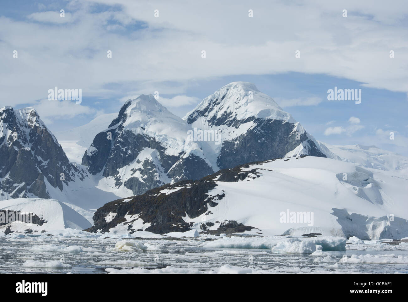 Die Berge der Antarktis - 3. Stockfoto
