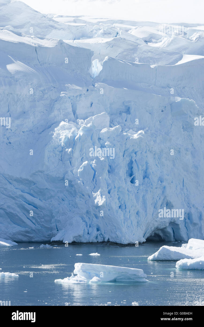 Das Eisschild der Antarktis. Stockfoto
