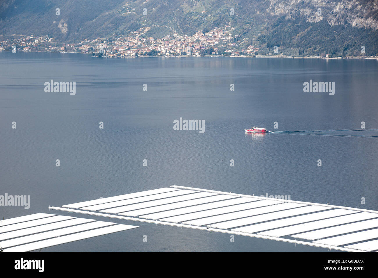 Construction Floating Piers Art Piece Stockfotos Und Bilder Kaufen Alamy