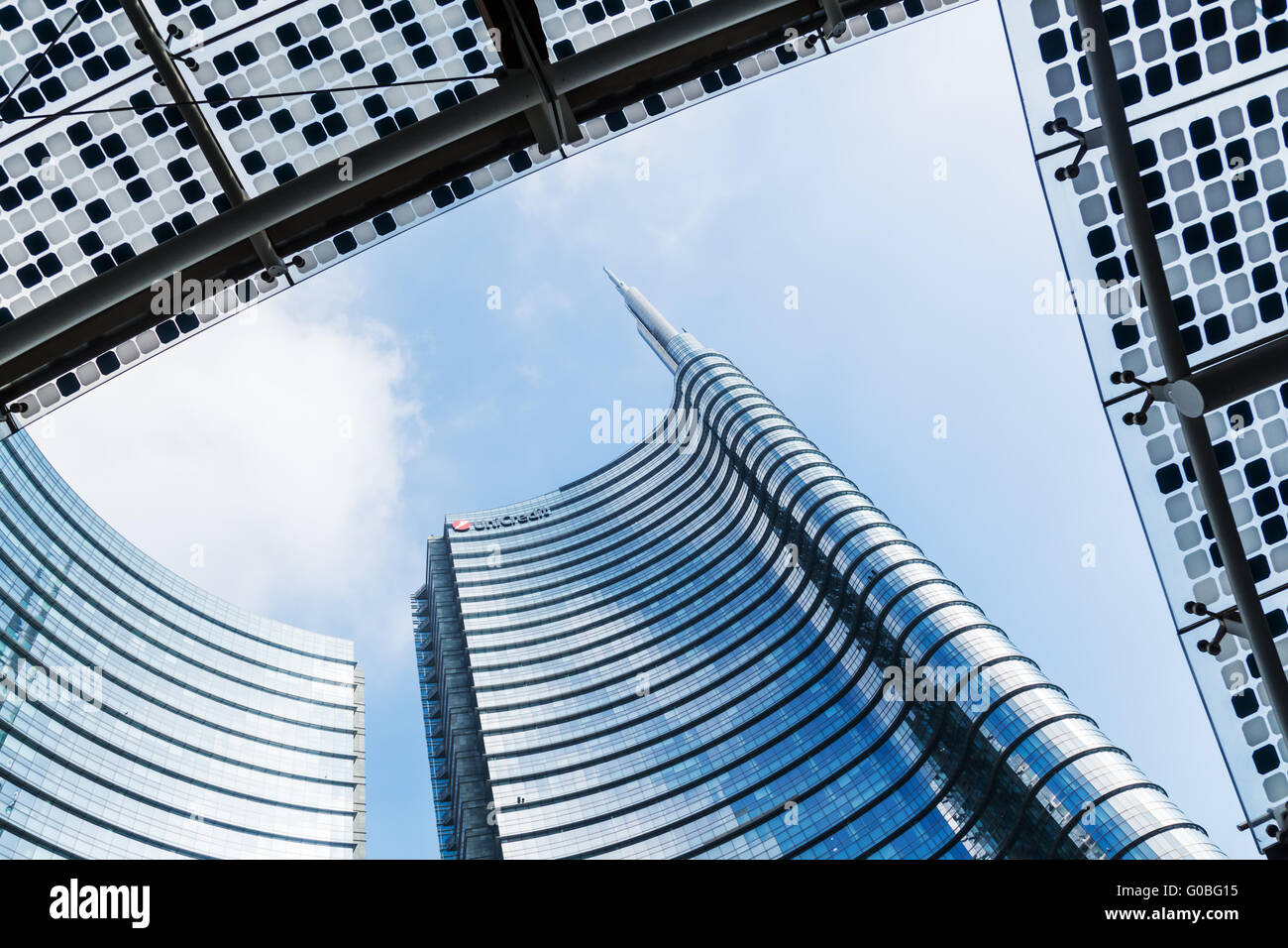 UniCredit Tower in Mailand Stockfoto