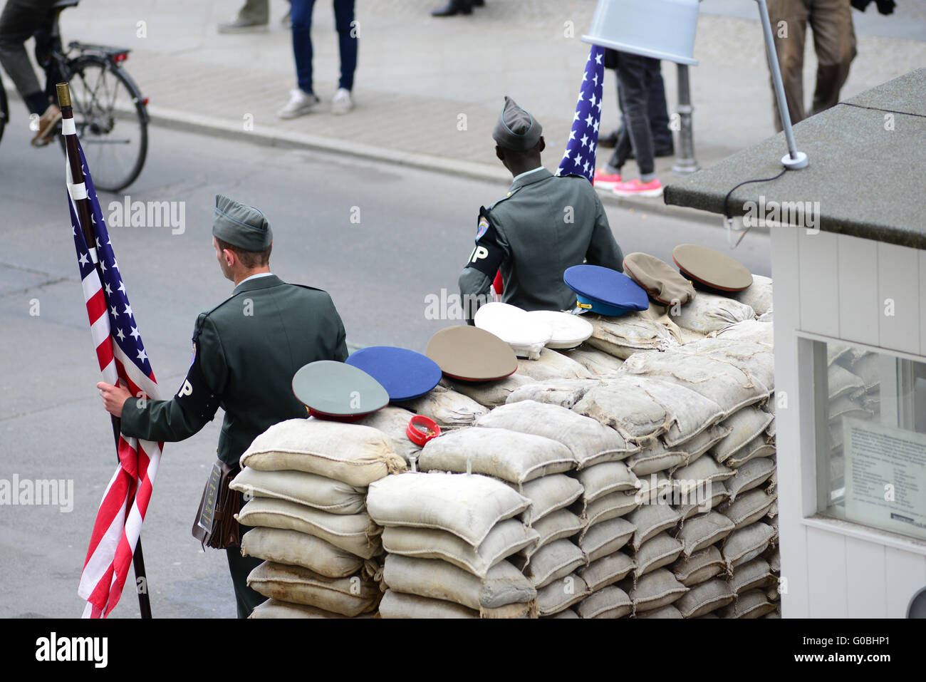 Checkpoint Charlie Berlin (Deutschland) Stockfoto