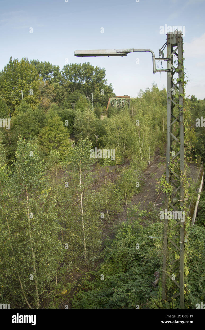 Geschlossene Frachtbereich in Dortmund-Huckarde, Deutschland Stockfoto