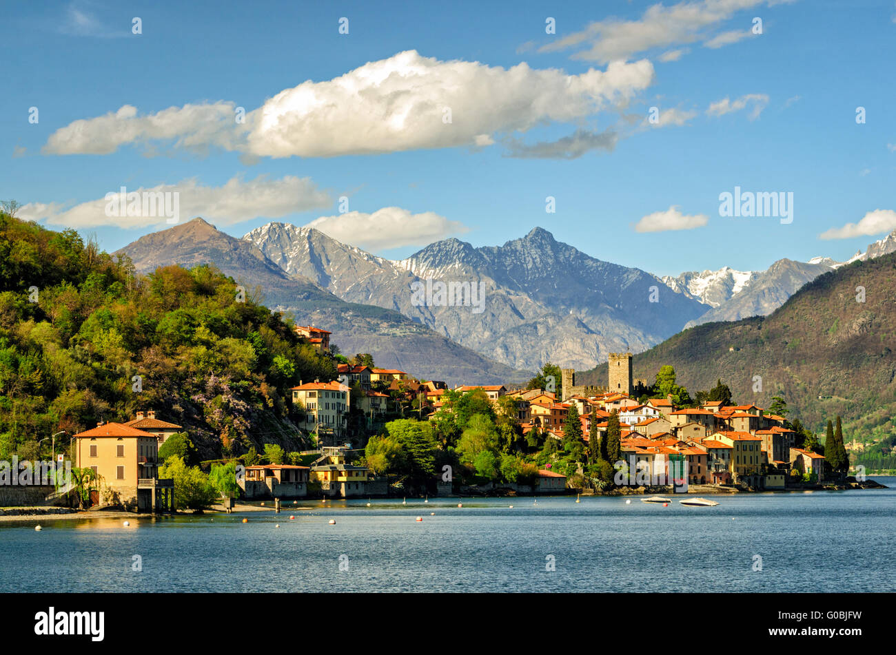 Lago di Como (Comer See) Rezzonico Stockfoto